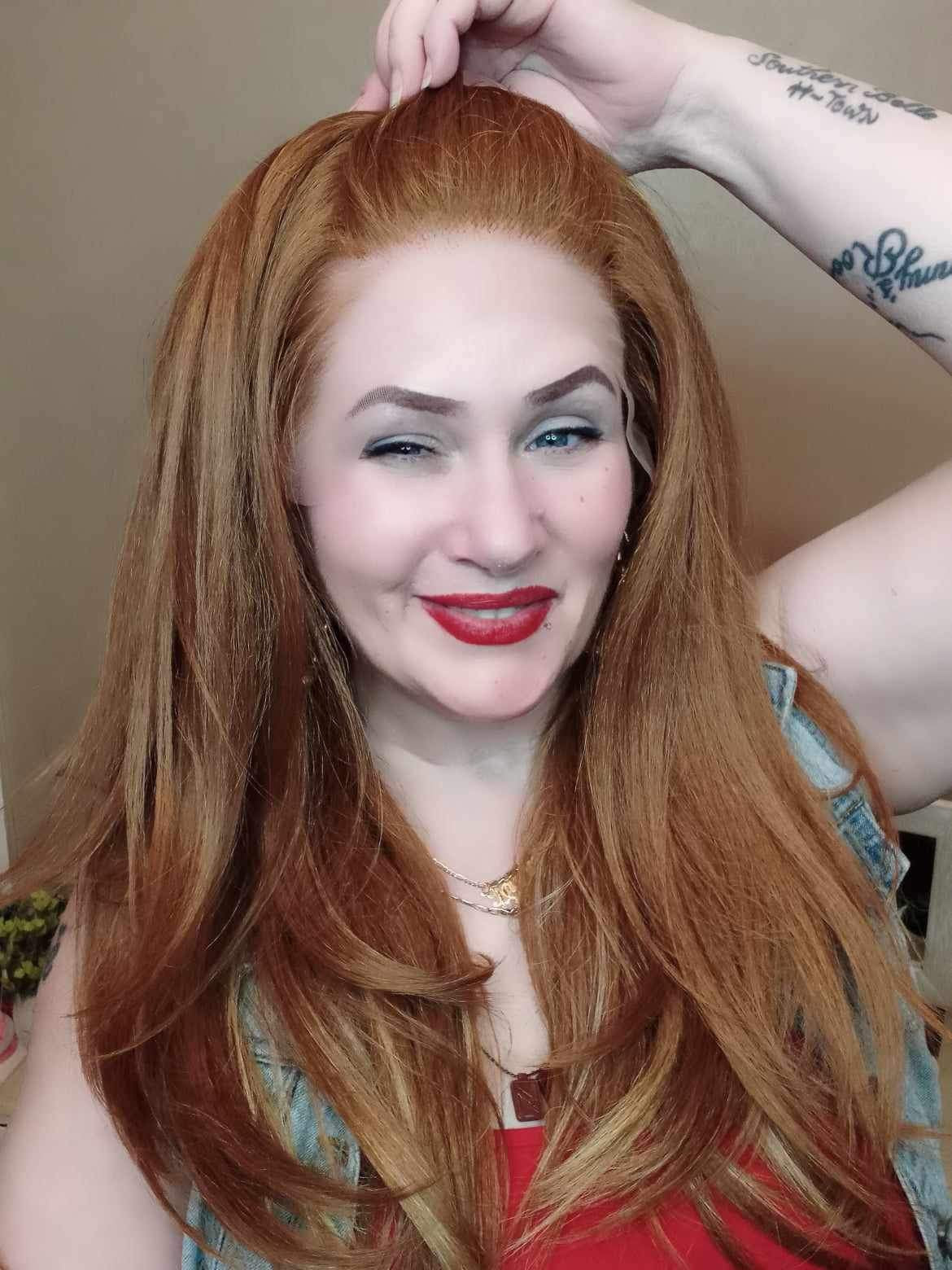 Dutchess (med ginger w/ blonde highlights)