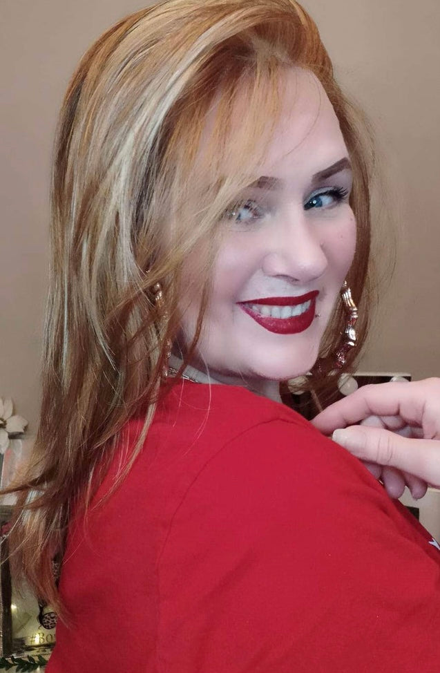 Harlem (strawberry gold w light blonde highlights)