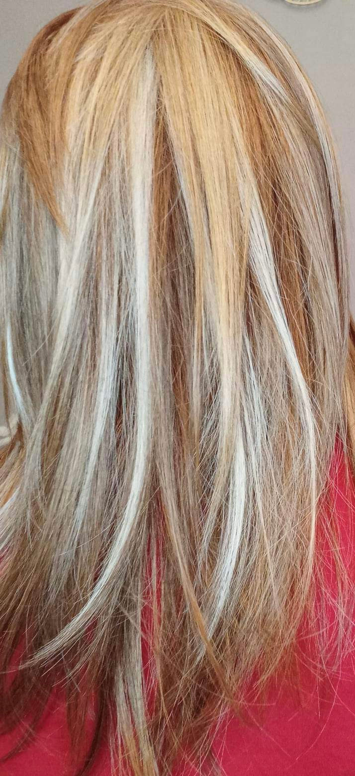 Harlem (strawberry gold w light blonde highlights)