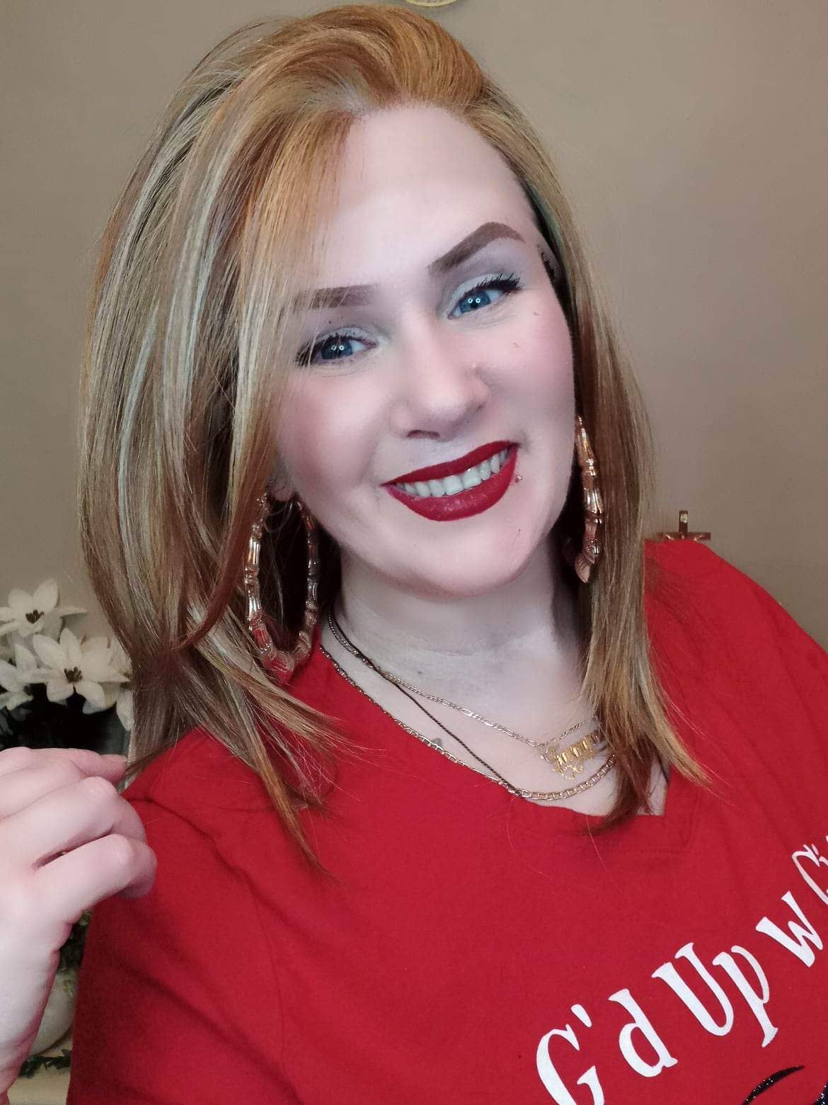 Harlem (strawberry gold w light blonde highlights)