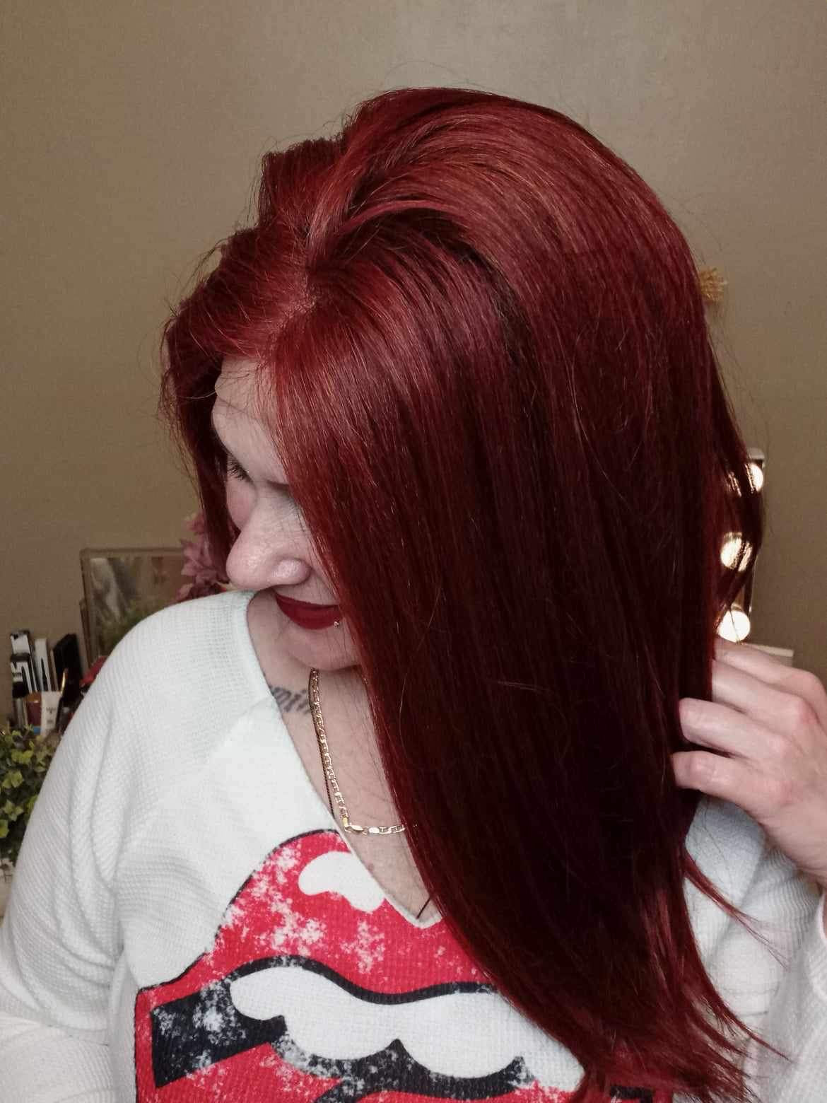 Hershey (blend of burgundy and ginger highlights)